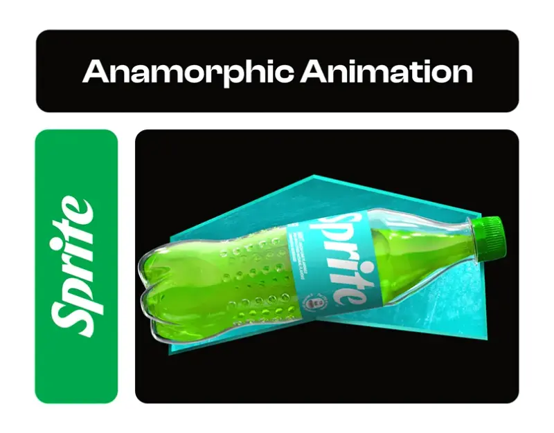 Sprite: A 3D anamorphic billboard spot for Sprite Lemon Mint